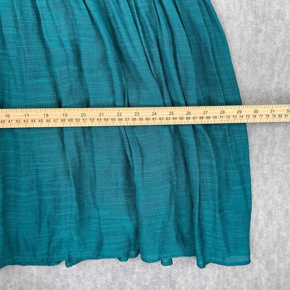 Umgee Tunic Women 1XL Turquoise Green Embroidered Boho Flowy Dress - Picture 14 of 16
